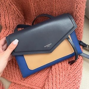 • GIVENCHY Duetto Crossbody, Navy and Blue